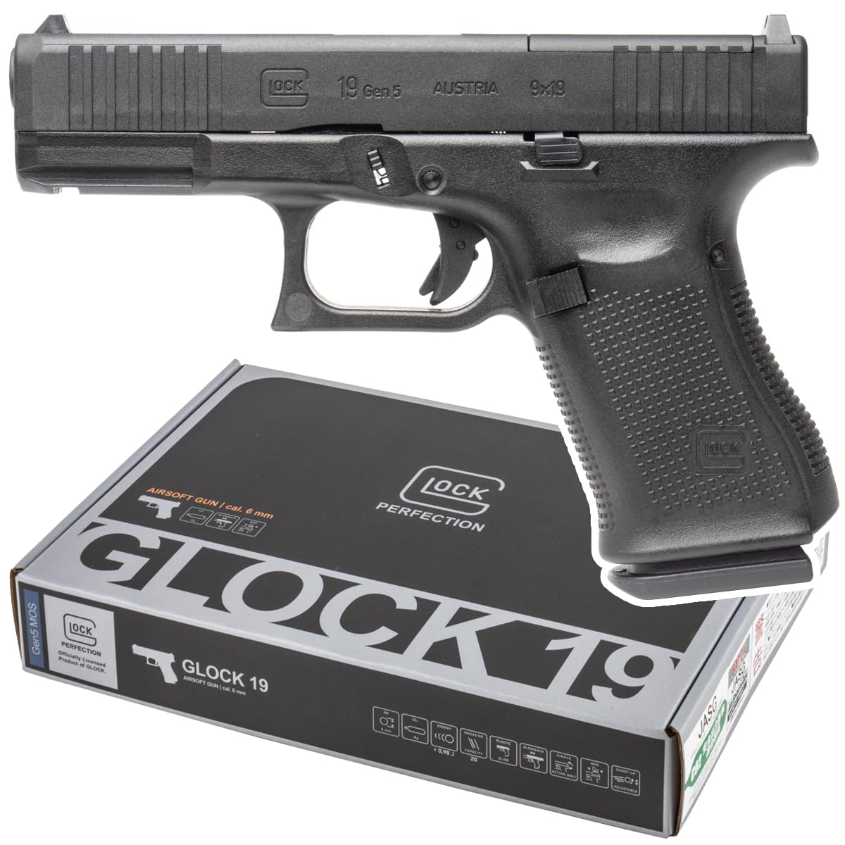 Amazon.co.jp: BATON GLOCK G19 Gen5 MOS CO2GBB グロック CO2ガスガン