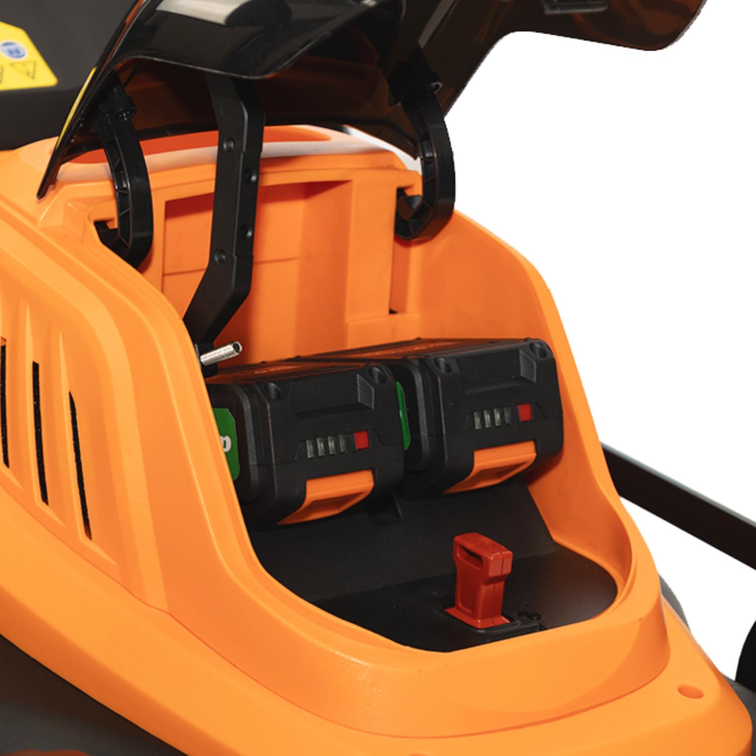 anova - Cortacésped Batería E+ 20V | Ancho Corte 43 cm | Recogedor 40 L | Alturas 25-80 mm (5 Posiciones) | Autonomía 60 min | para Mantenimiento de Césped en Jardines y Zonas Verdes | Diseño Robusto