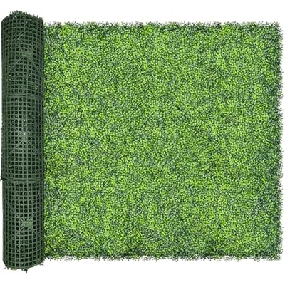 DOPGIB Artificial Ivy Privacy Fence Screen,128"x 72" (64 SQFT) UV-Anti Faux Boxwood Roll Grass Wall Panels for Patio Balcony Privacy, Garden, Backyard Greenery Wall Backdrop Decor