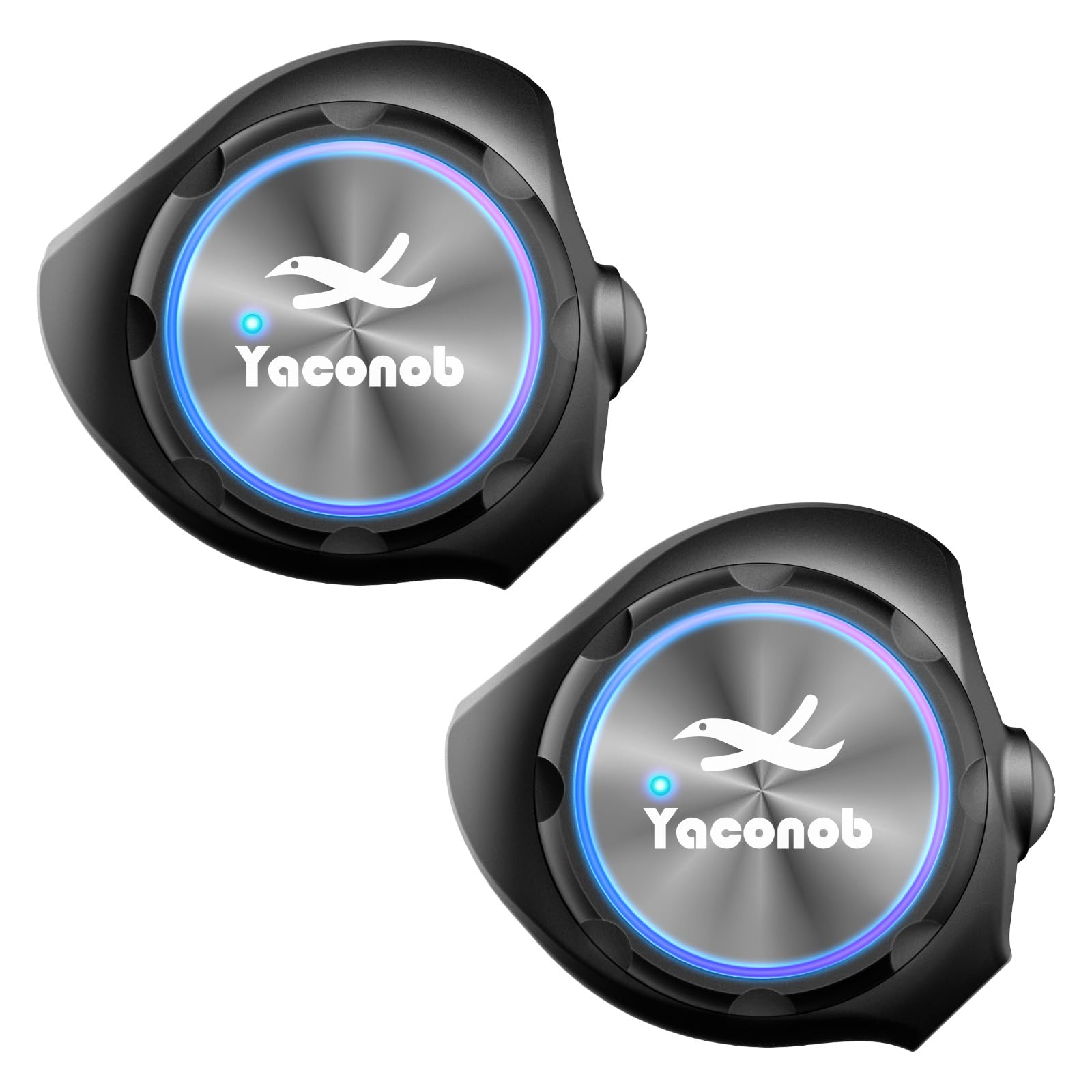 Y3 Helmet Bluetooth Intercom Headset (More Suitable for Couples), Auto Answer Phone, Music, Intercom, Active Noise Cancellation, Waterproof (2 Pack)