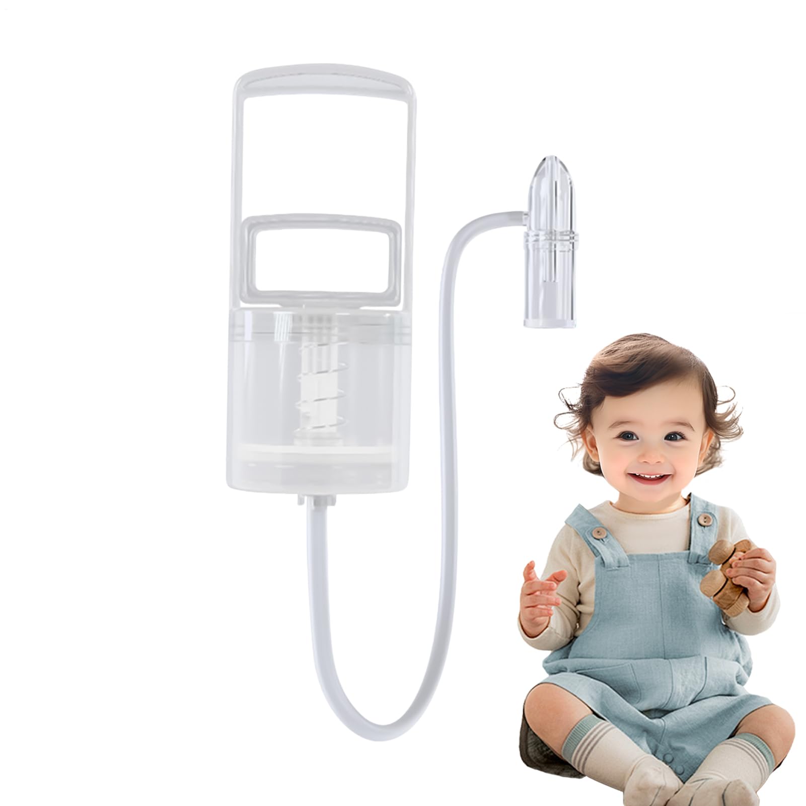Nasal Aspirator for | Manual Nose Soother – Manual Removal of Phlegm for Nasal Congestion Children and Mothers with Suction
