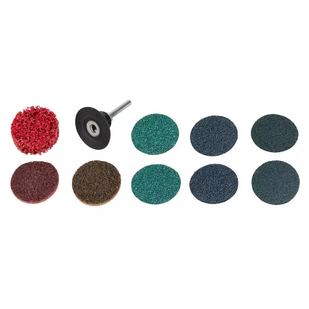 Grinder Accessories Compatible with Milwaukee 49-92-9000 2" Quick Change Disc Kit - 10 PC