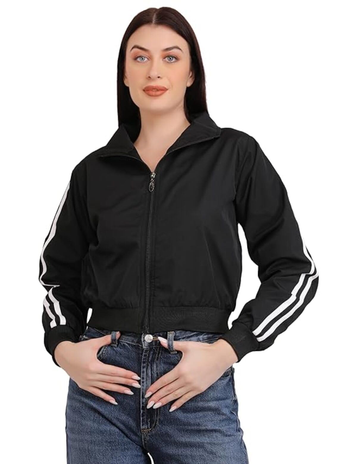 Modern Zip Zipper Jacket,Bomber Jacket,Women Casual Jacket,Jacket09,Zipper Jacket For Women.-picture-46