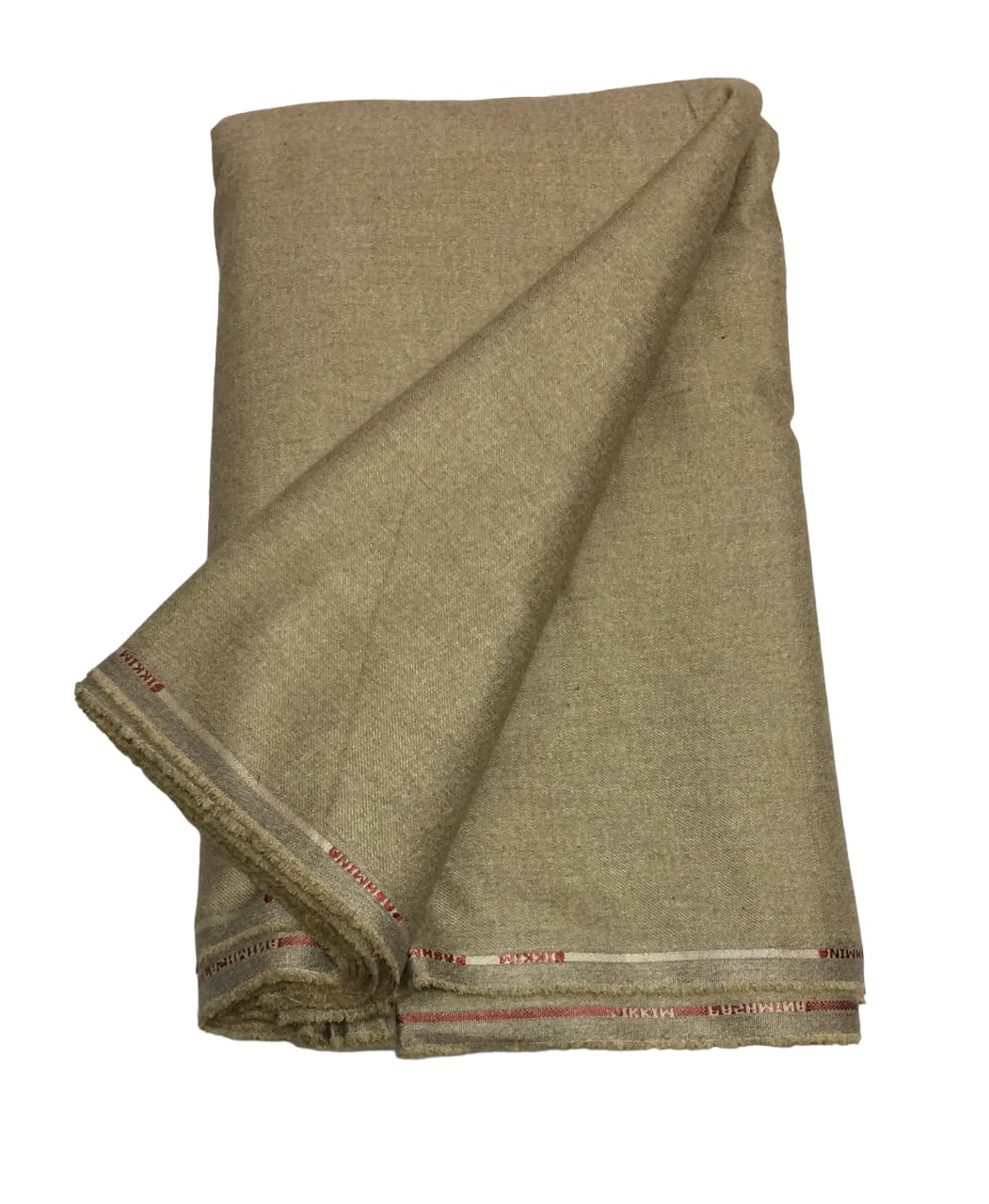 BKRKJ Men's Woollen Unstitched Kurta Pyjama fine quality plain Merino Wool Fabric- 5.5 meters (shirt,pathani suit,Brown,Free Size), Solid