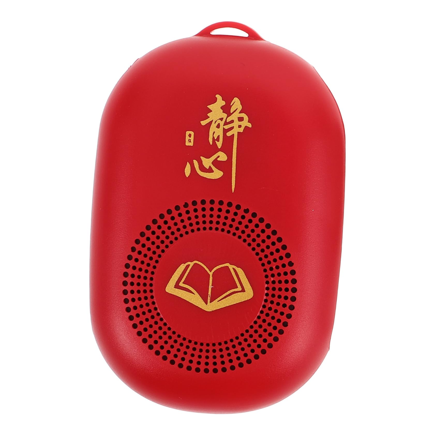Milisten Dispositivo Musicale Buddista Portatile Rosso per Anziani Supporto Audio e Musica Rilassante Preinstallata, Leggero in Plastica per Casa e Viaggio