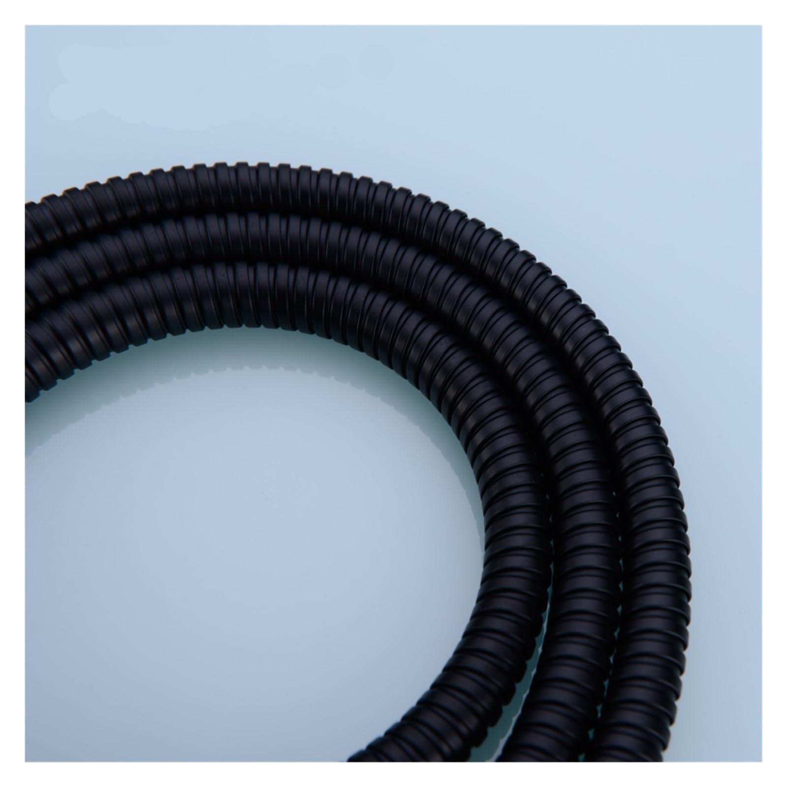 Manguera de ducha flexible de alta presión de 150 cm, acero inoxidable, acabado negro mate, manguera de baño para una mejor experiencia de ducha
