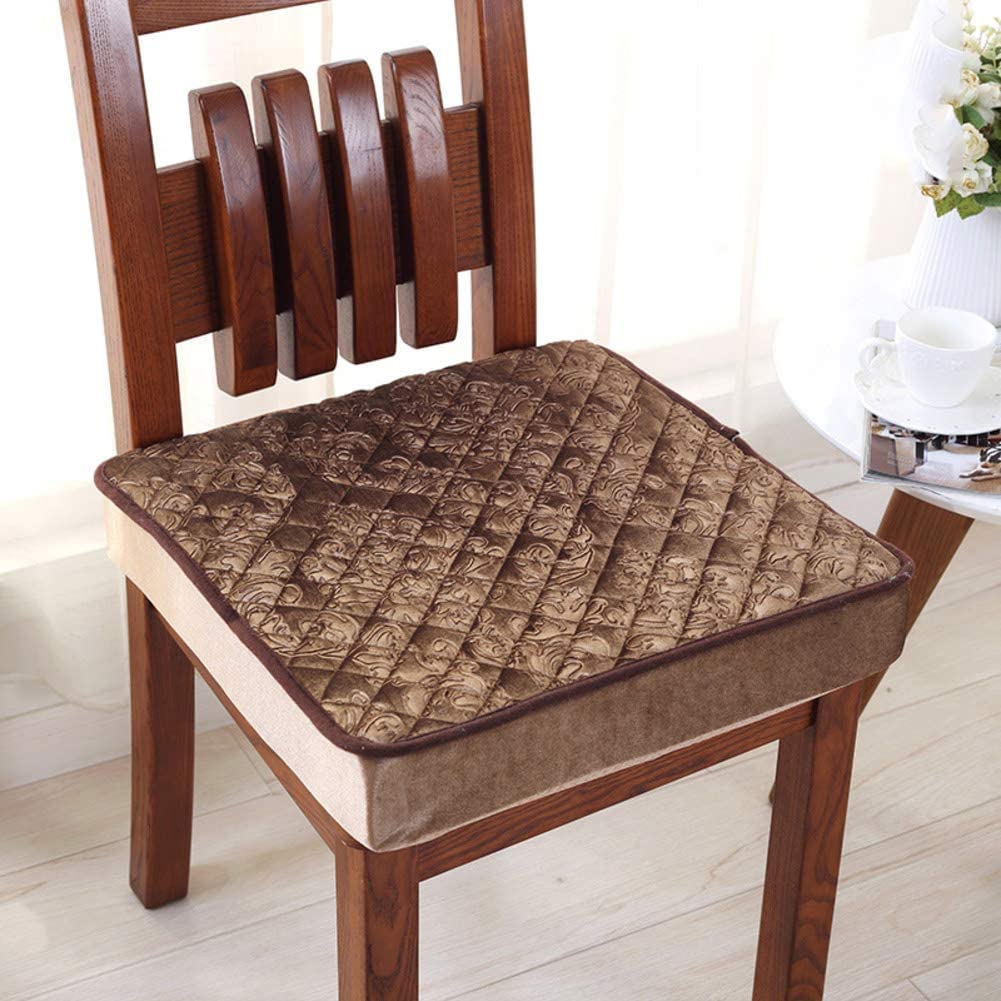 GTYUNZP Booster cushion,Nonslip Seat cushions,Extra-thick Plush Square Firm Four seasons Sponge Office Car Adult Chair cushion pad (Color : W, Size : 45x45x8cm)