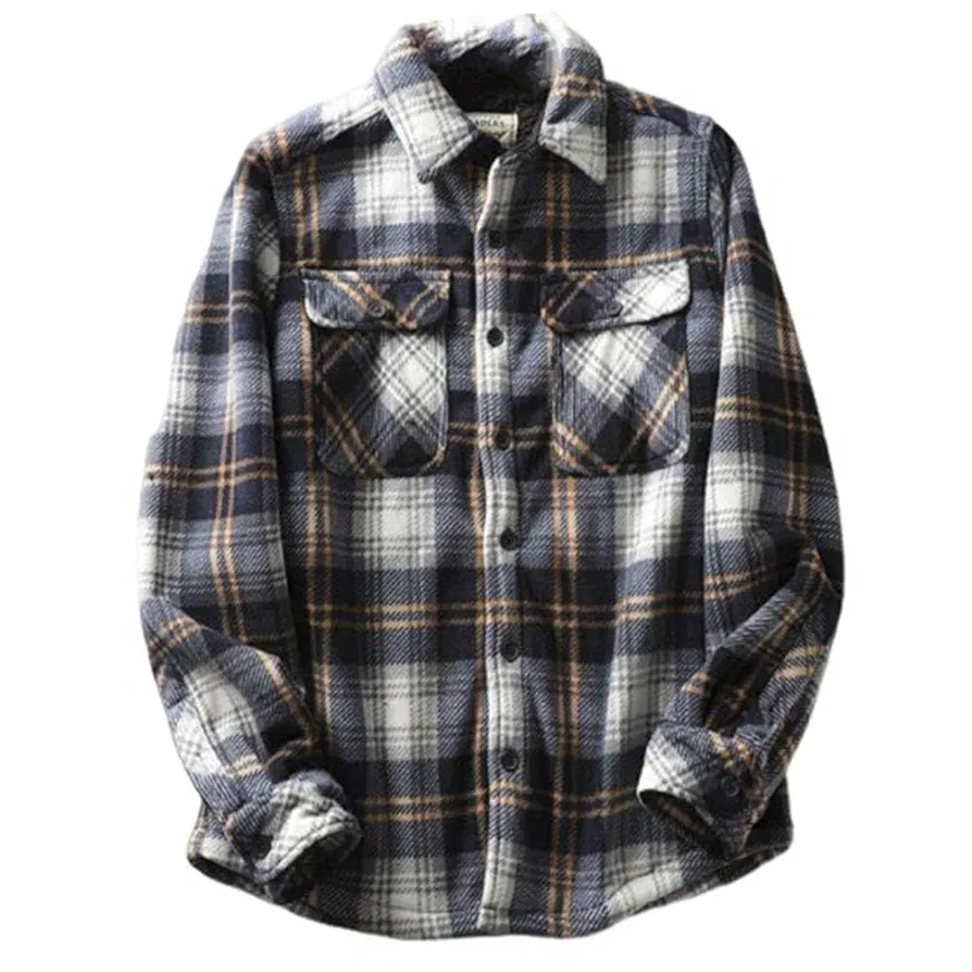 k*n様 フランネル長袖シャツ ブラックホワイトチェック フランネルネルシャツ ブラックホワイトチェック ネルシャツ