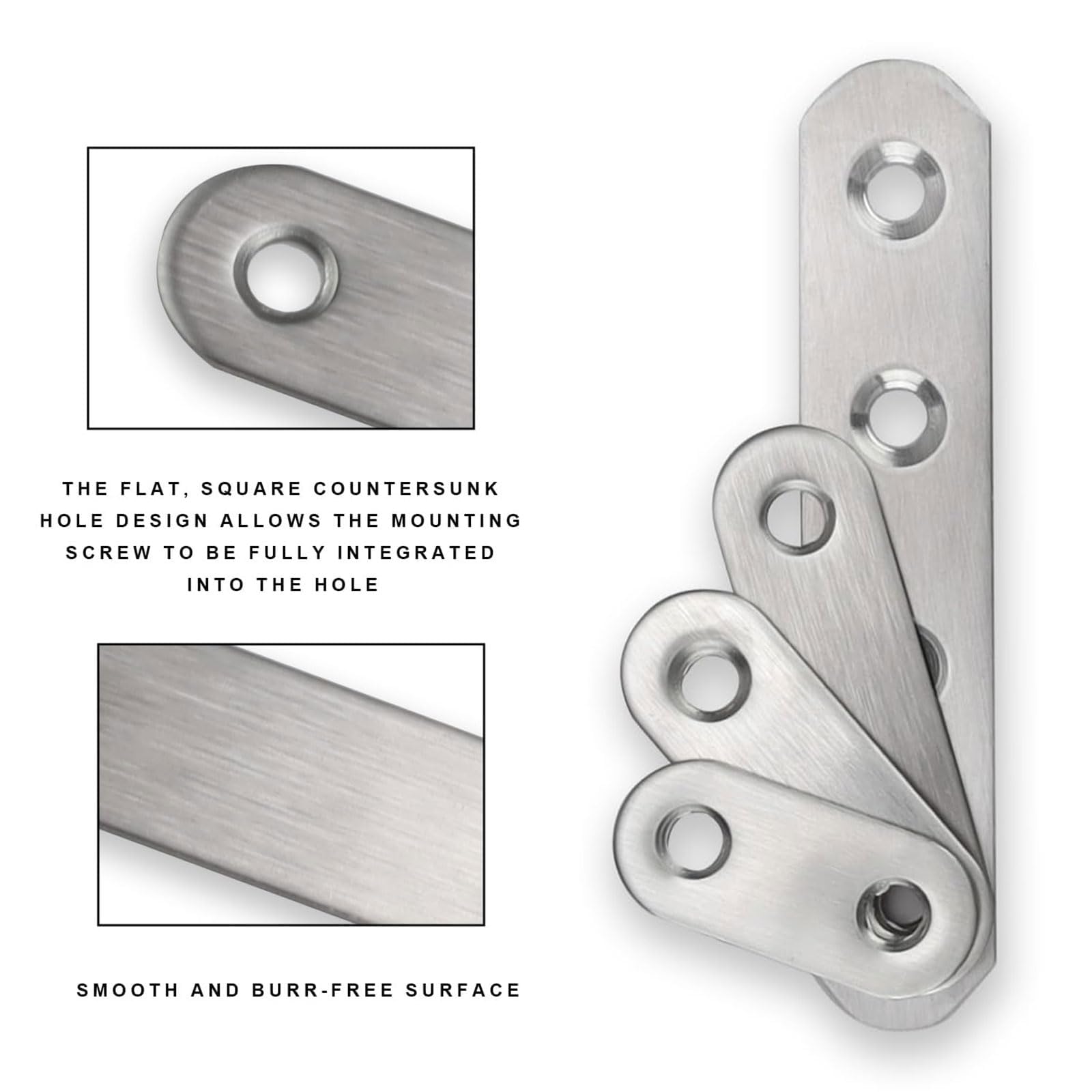 Soportes Placa Plana, 0XBIT 35 Piezas Angulos Para Estanterias