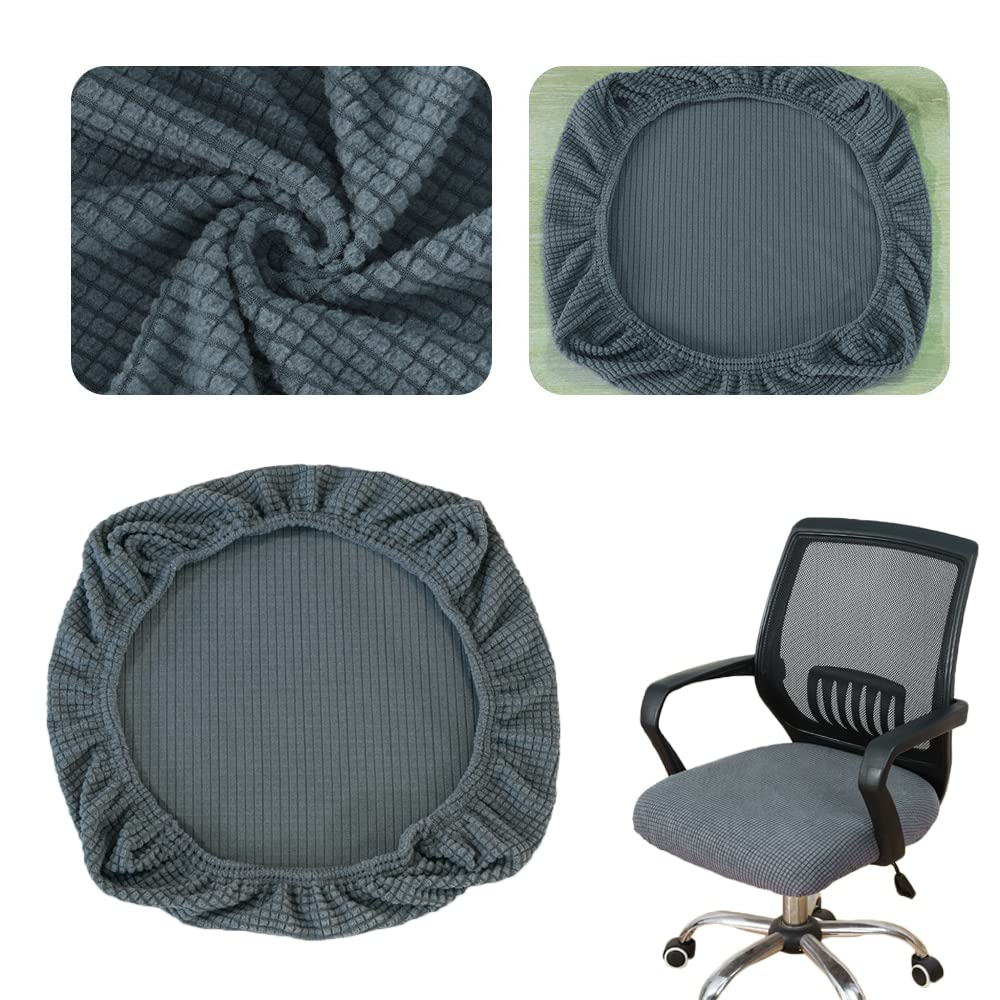 Yikko - Coprisedia lavabile per sedie da ufficio, elasticizzato, in spandex, federa per sedie per sala da pranzo, decorazione per feste, per matrimoni, bar, colore viola