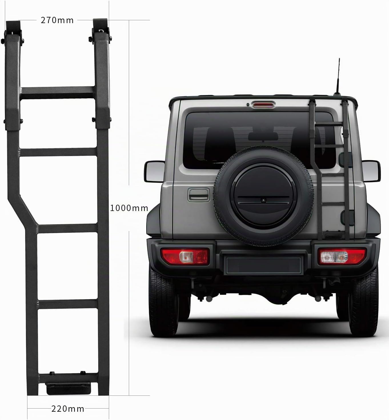 Scaletta per portellone posteriore per Suzuki Jimny Sierra JB64/JB74