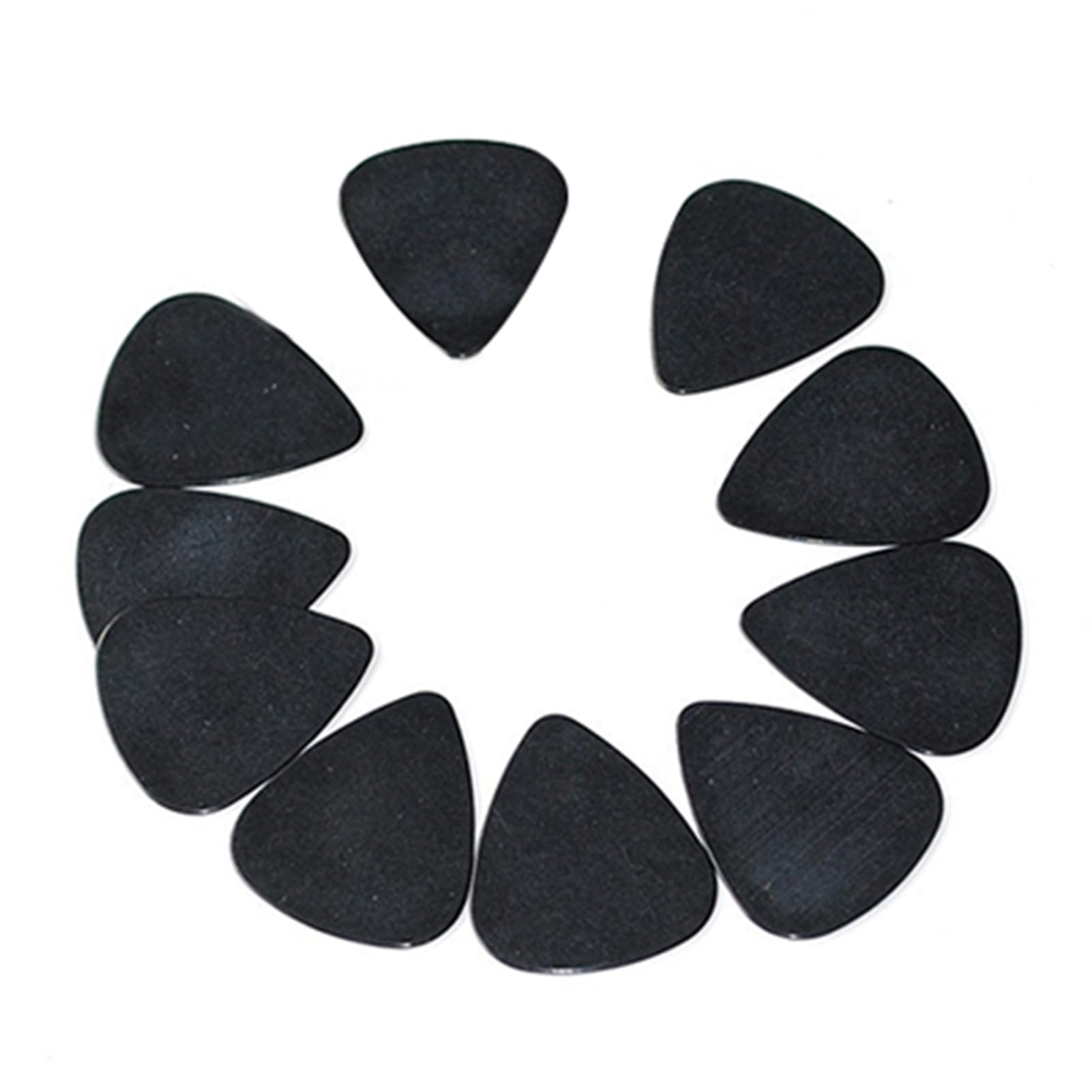 matumou 10 Pieces Musical Accessories Black Celluloid 0.5mm Guitar Picks Plectrums