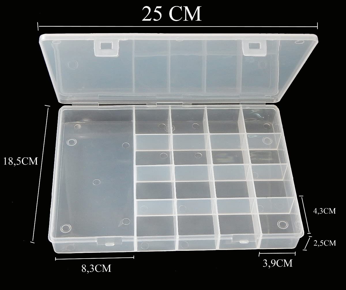 Organizer in legno per perline con coperchio Contenitore per perline Scatola per perline Stoccaggio di scorte di perline Contenitore per perline mini organizer per perline in legno - Italia