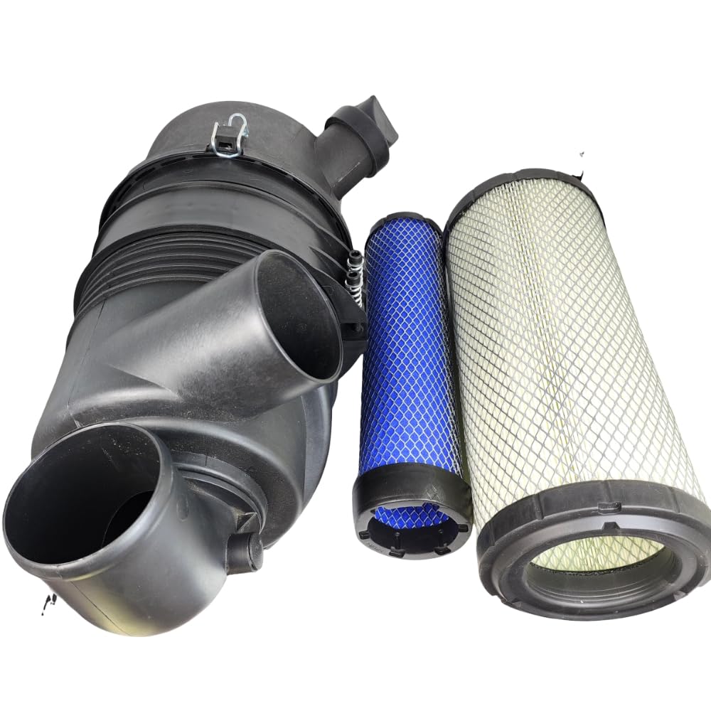 XYZIL Air Cleaner Inner Outer Air Filter Assembly 6674837 Compatible with Bobcat 863 873 883 S250 A220 A300 864 T200 6666375 6666376 All-Wheel Steer