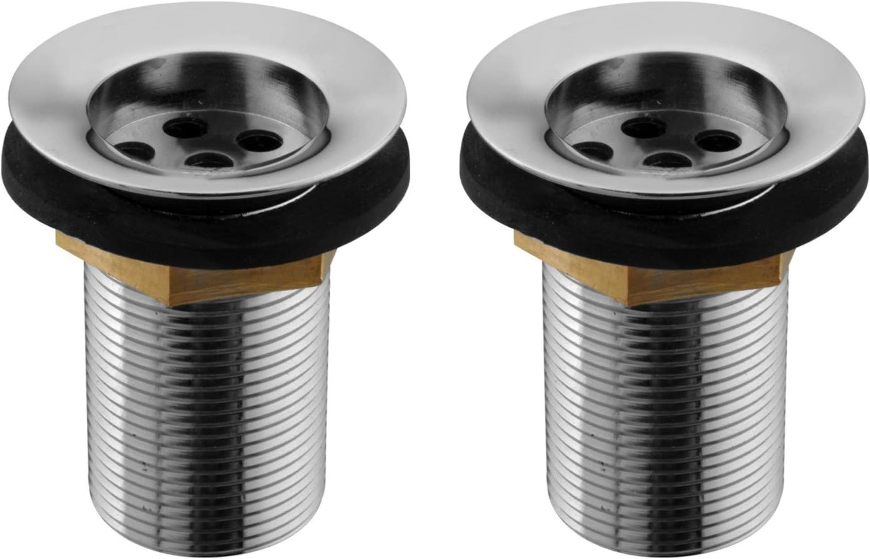 DRIZZLE Stainless Steel Waste Coupling Jali 3.5 Inch (Standard, Silver) for Wash Basin, Combo of 2 Pieces