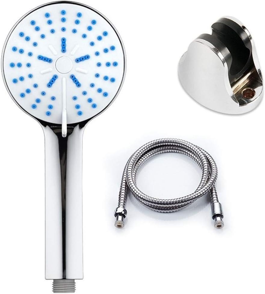 Amazon｜調節可能な5回のスプレーモード風呂シャワーヘッドハンドヘルドハンドセットChromeでフィッティングヘッドユニバーサルシャワー