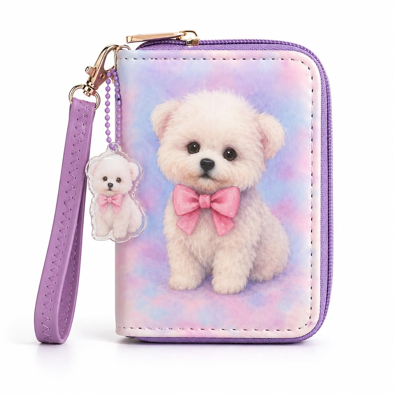 AACKS Little Girls Coin Purse Kids Small Wallet for Teens Women Mini Coin Pouches with Strap Cute Cartoon Card Holder Cat Kitty Panda Unicorn