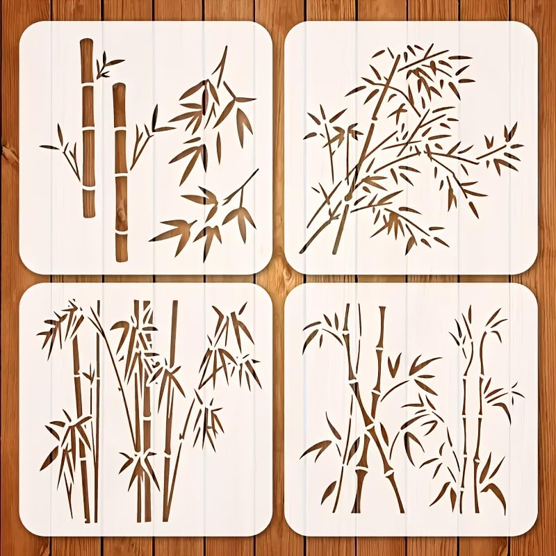 DEVASYA CRAFTS Bamboo Wall Art Set of 4 | MDF Wooden Laser Cut Bamboo Leaf Wall Decor | Zen Nature Decorative Wall Hanging for Living Room, Bedroom, Office, Spa & Meditation Room | White-image-15