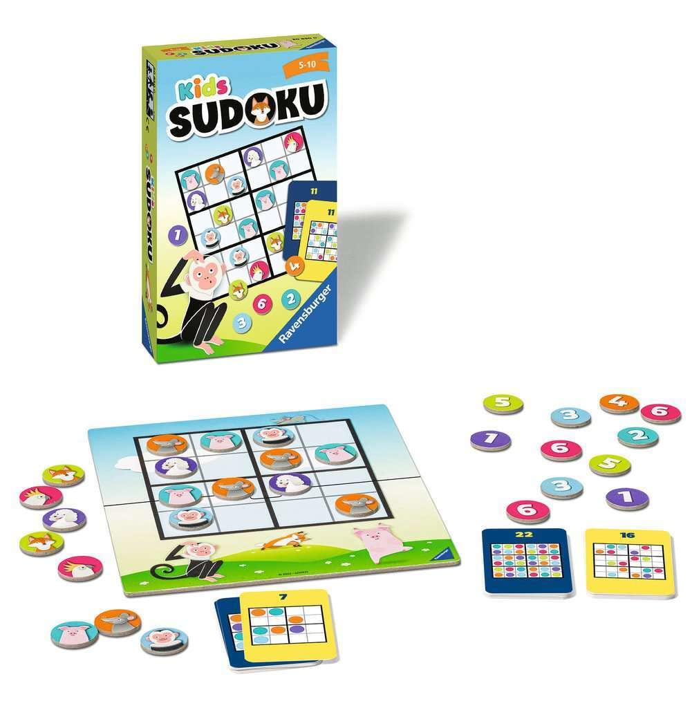 Ravensburger® - Sudoku para niños - 20850: Juego de lógica para niños de 5 a 10 años