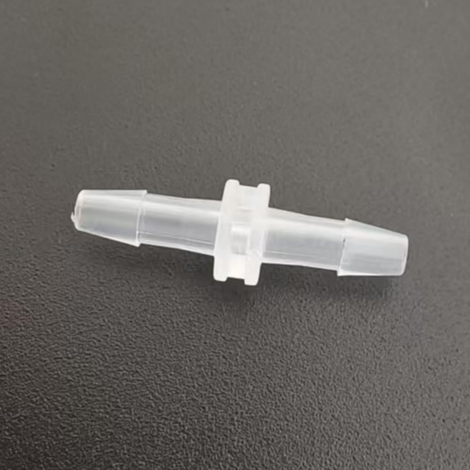 Paquete de 50 conectores púas rectas iguales reutilizables PP transparente, accesorios manguera for maquinaria alimentos laboratorio(2.4mm 3/32inch)