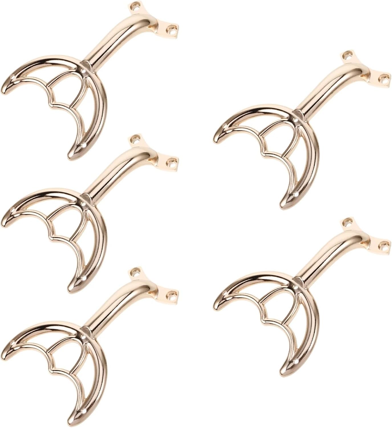5pcs Fan Blade Support Rod Metal Replacement Parts for Ceiling Fan Maintenance Installation Repair(Golden)