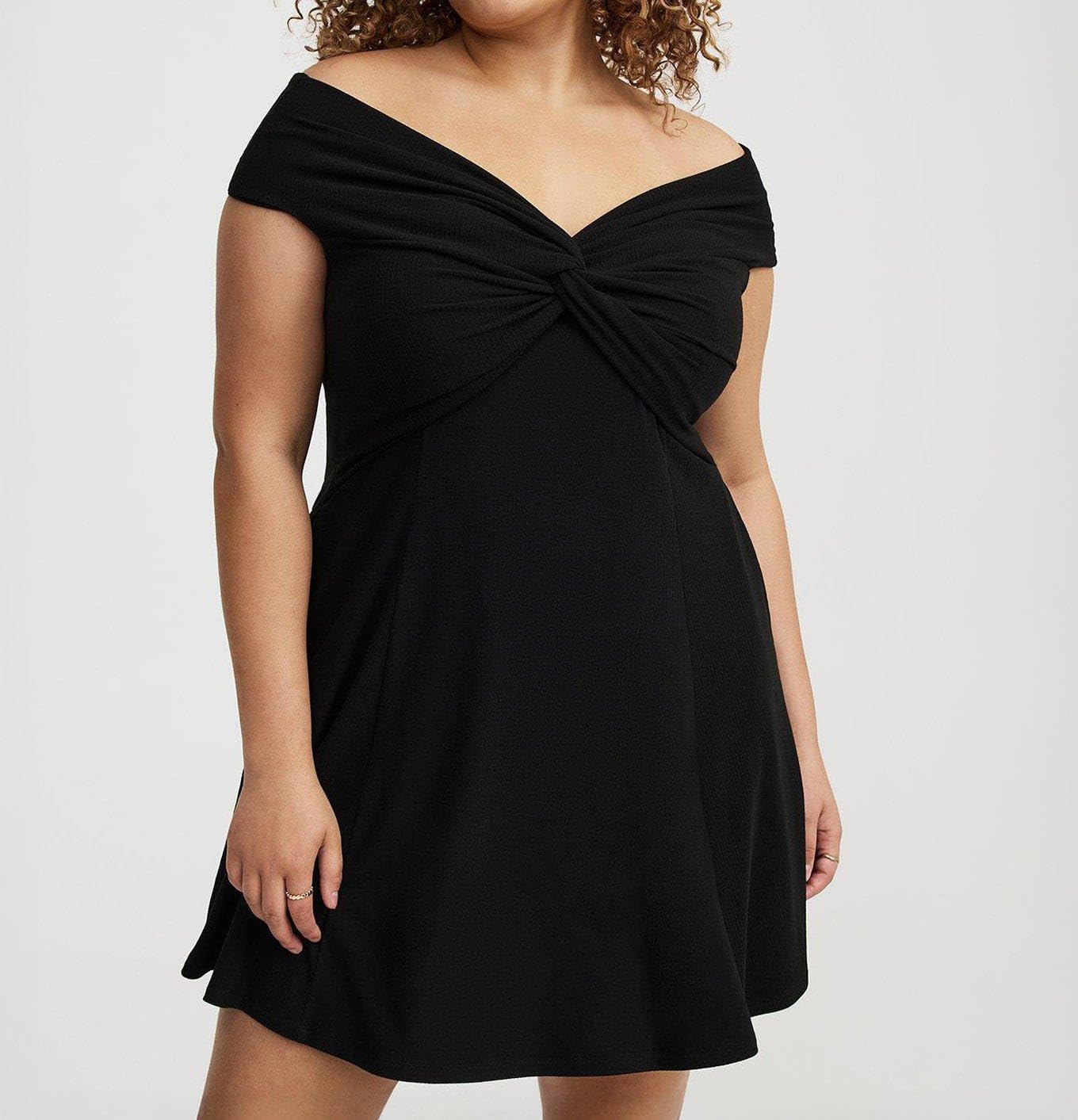 Torrid Women's Plus Size Off-Shoulder Mini Dress