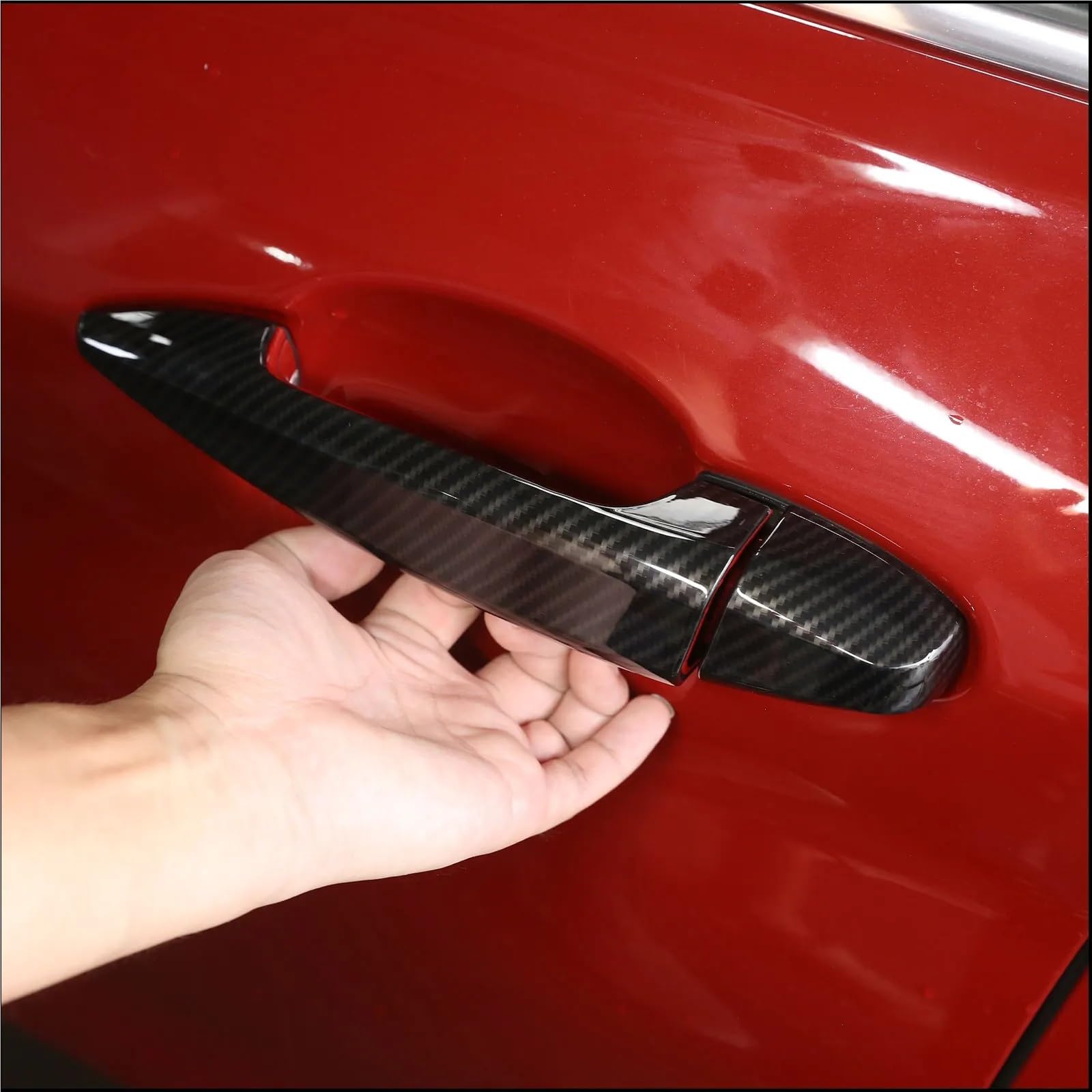 klamka zewnętrzna Pasuje do BMW X1 F48 X2 F47 Seria 2 218i Gran Tourer F46 2015-2017 X5 F15 Osłona zewnętrznego panelu klamki samochodu pokrowiec na klamkę drzwi samochodu(Piano black)