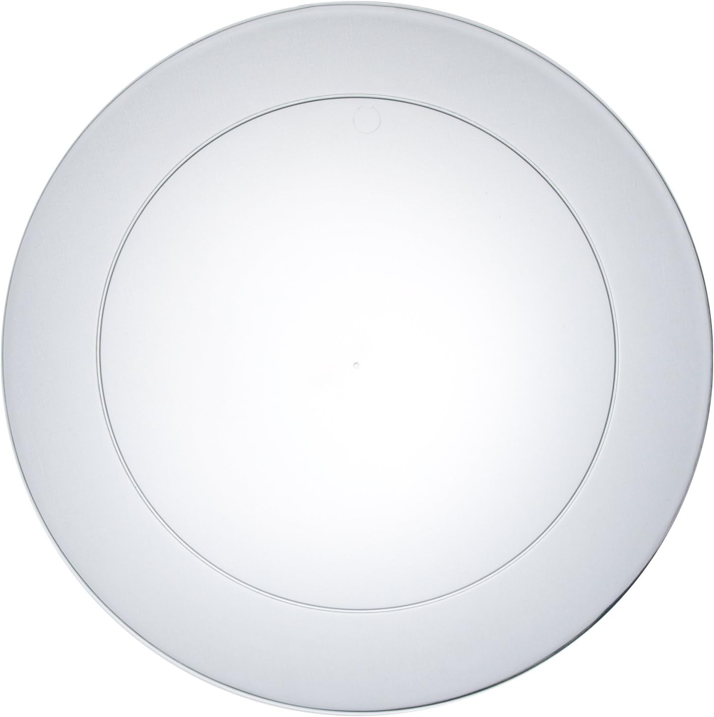 Party Essentials 120-Count Hard Plastic 6" Dessert/Appetizer Plates, Clear