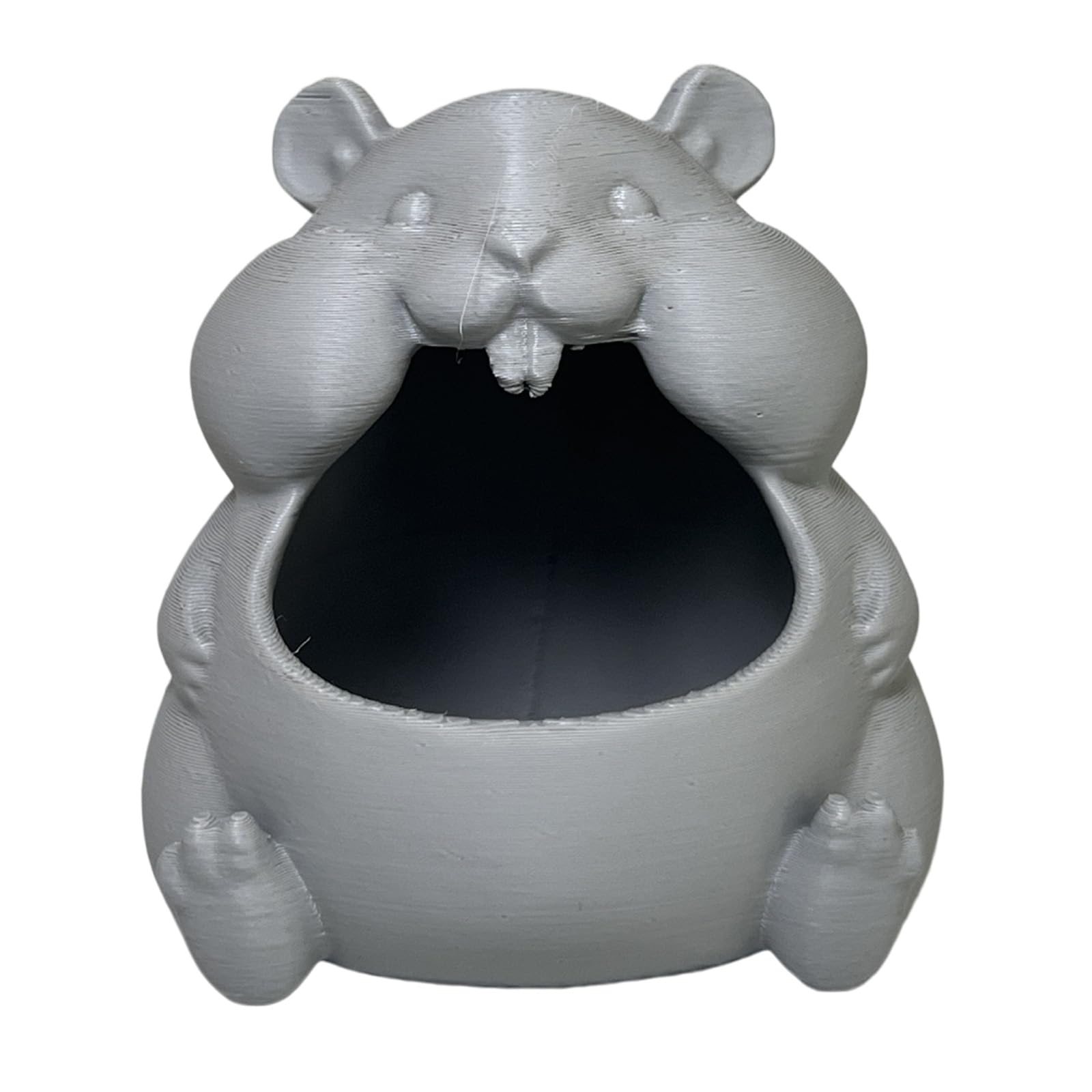 Linvimia Dark Gray And Practical Hamster Desktop Organizers Offices Accessory Designed To Store Candy Or Tiny Objects In Bright Color Multifunctional Desktop Organizers