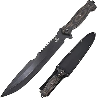 Snake Eye Tactical Full Tang Hunting Camping Outdoor Fix Blade Gardening Machete (Grey)