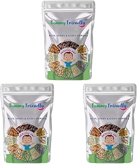 TummyFriendly Foods Premium Nuts, Seeds and Dates Powder | Dry Fruit Powder For Baby Kids | Dry Nuts For Babies Kids and Adults | No Hidden Sugar | No Preservatives | 100g (Pack of 3)