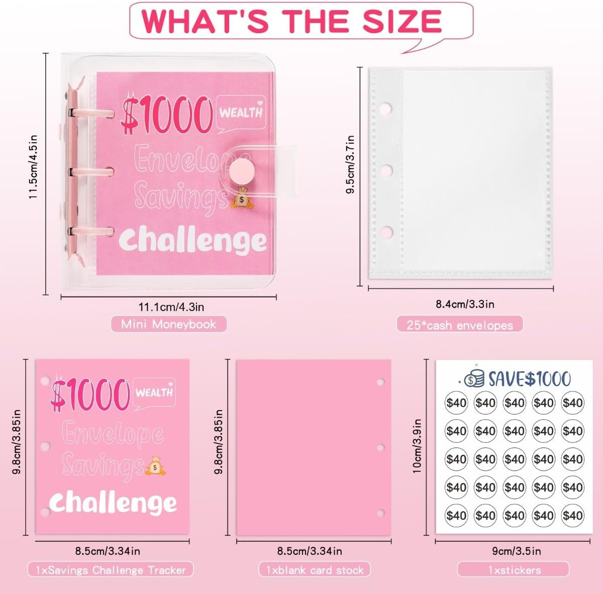 Achieve Your Savings Goals: The Pink Mini Money Saving Challenge Binder Review!