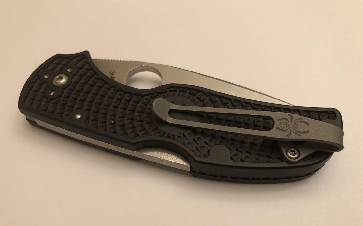 Titanium Deep Carry Pocket Clip for Spyderco Native 5 FRN Lightweight C41PBK5 C41SBK5 C41PPN5 C41PDBL5