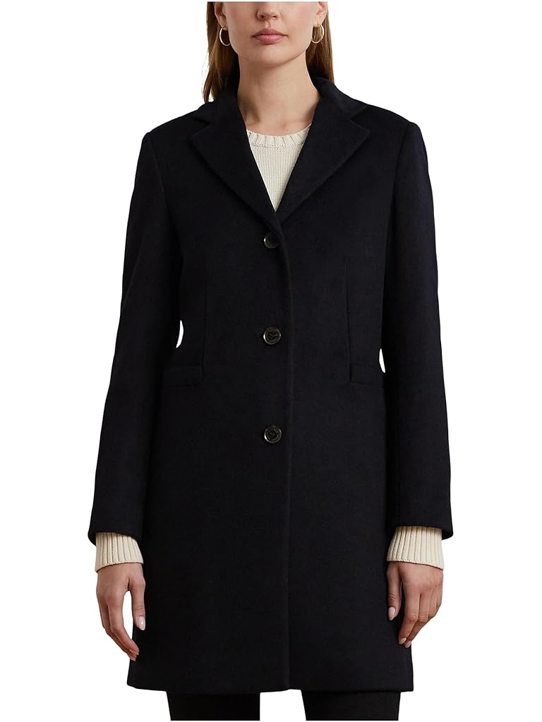 Black Lauren Ralph Lauren Wool Sb Reefer