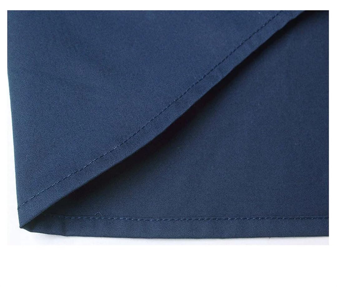 Camicia da uomo estiva da lavoro professionale con risvolto a maniche corte con bottoni