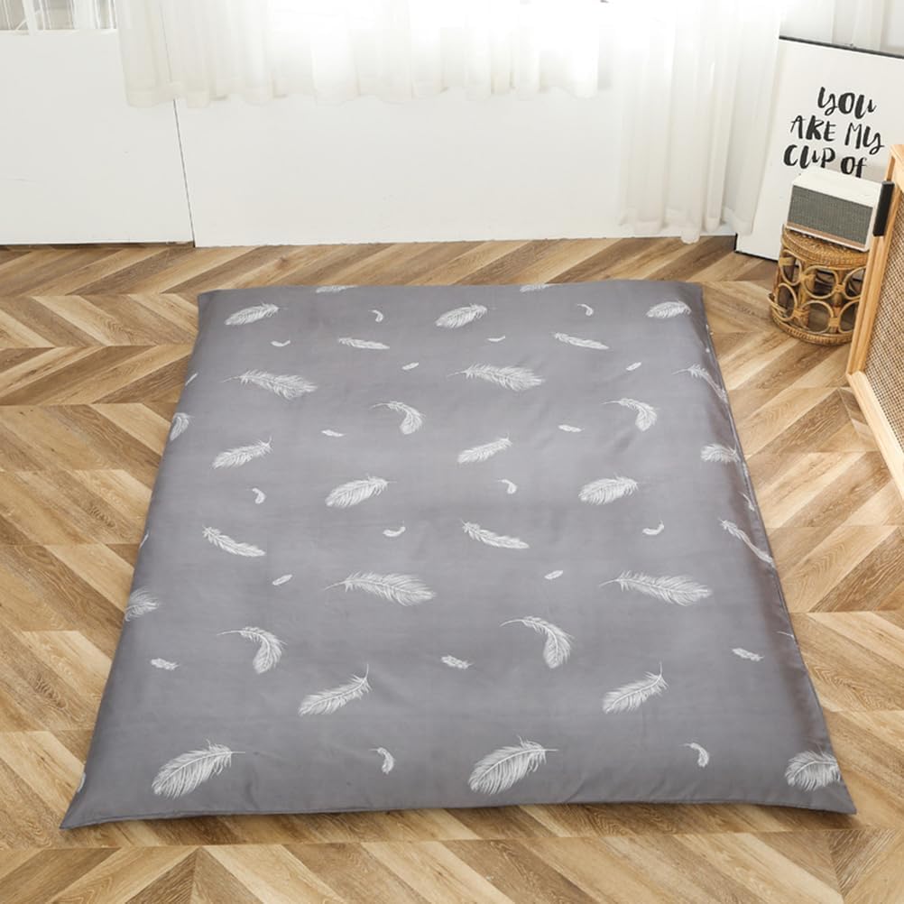 C,135x200cm, Futon Mattress Cover with Zipper for Full/Queen/King Size Dustproof Japanese Floor Mattress Futon Cover Soft Comfort Sleeping Mat Cover for Bedroom Machine Washable