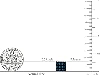 Vista 5 de Dazzlingrock Collection 0.50 Carat (ctw) Round Diamond 7.4mm Hip Hop Iced Out Studs in Black & Blue Plated Solid White Gold, Unisex Design Ladies