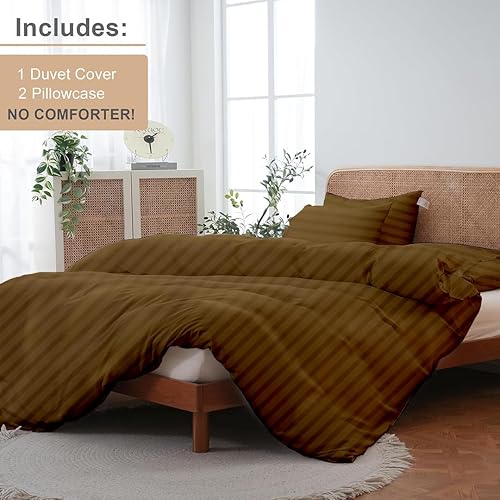 Miniatura 8 de ARlinen Juego de funda de edredón tamaño King de 120 x 98 pulgadas, funda de edredón blanca de 3 piezas (1 funda de edredón + 2 fundas de almohada),