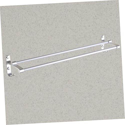 Miniatura 5 de Zerodeko Toallero para montar en la pared, doble barra de toalla de baño, toallero de metal, toallero, toallero, toallero de cocina, estante con