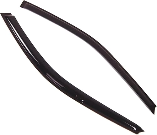 Tuningpros Visor de ventana compatible con Honda Civic CoupeHatchback 1992-1995, DGWV2-217, deflector de montaje exterior, protector de lluvia, humo