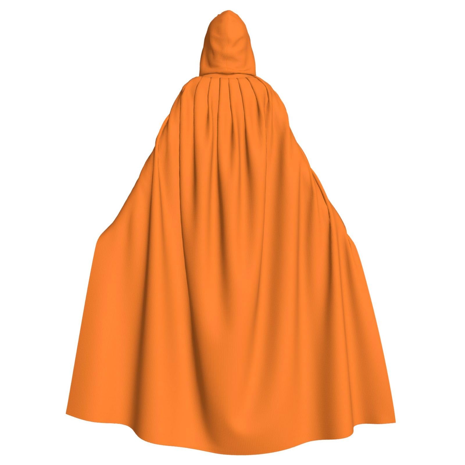 Cape à capuche orange brûlé Halloween déguisement jeu de rôle - 8