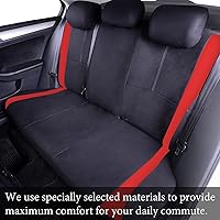 Vista 3 de AICEL Juego de 9 piezas de fundas para asientos de auto, protectores de asientos automotrices divididos delanteros y traseros, fundas de asientos