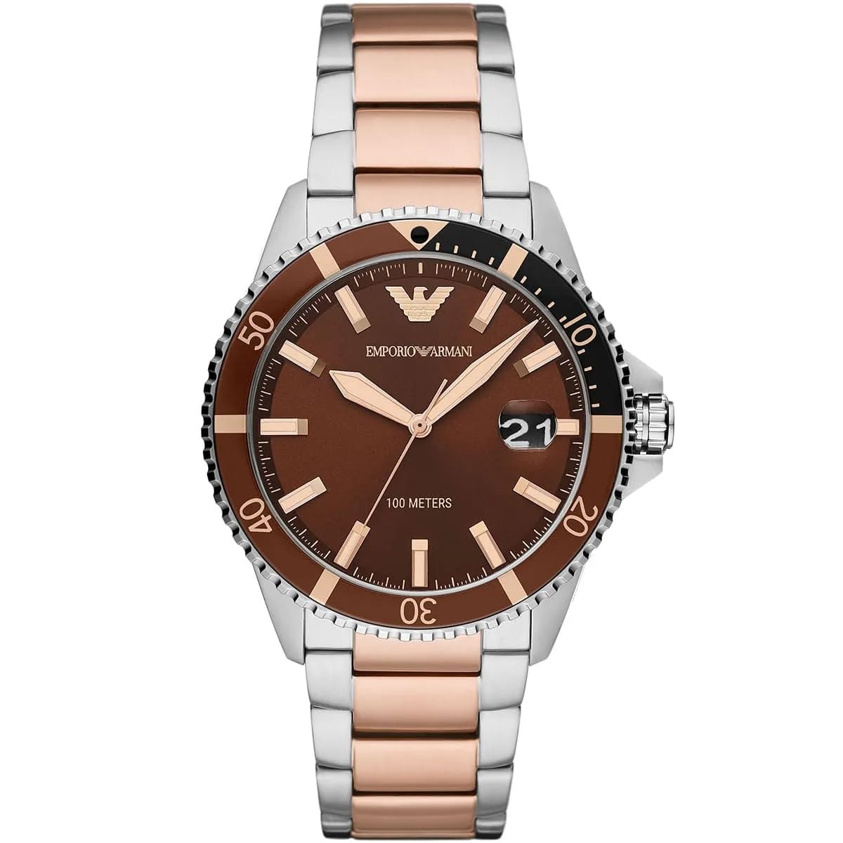 Emporio Armani Classic Stainless Steel Diver Analog Green Dial Mens Watch AR1136 (B0DHL2X9LP) Amazon Price History, Amazon Price Tracker