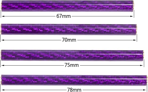 Miniatura 5 de AMK SCX10 - Soportes de chasis 5 piezas de 2.638-3.071 in de fibra de carbono morada para 110 RC Crawler LCG chasis Gspeed Dluxfab Element Gmade R1