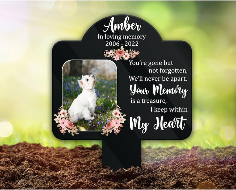 Personalized Bunny Memorial Stake Custom Rabbit Photo The Brightest Stars in The Sky Metal 12x12 inch Pet Grave Marker Rabbit Loss Gift Sympathy Gift for Rabbit Lover (Style 3)