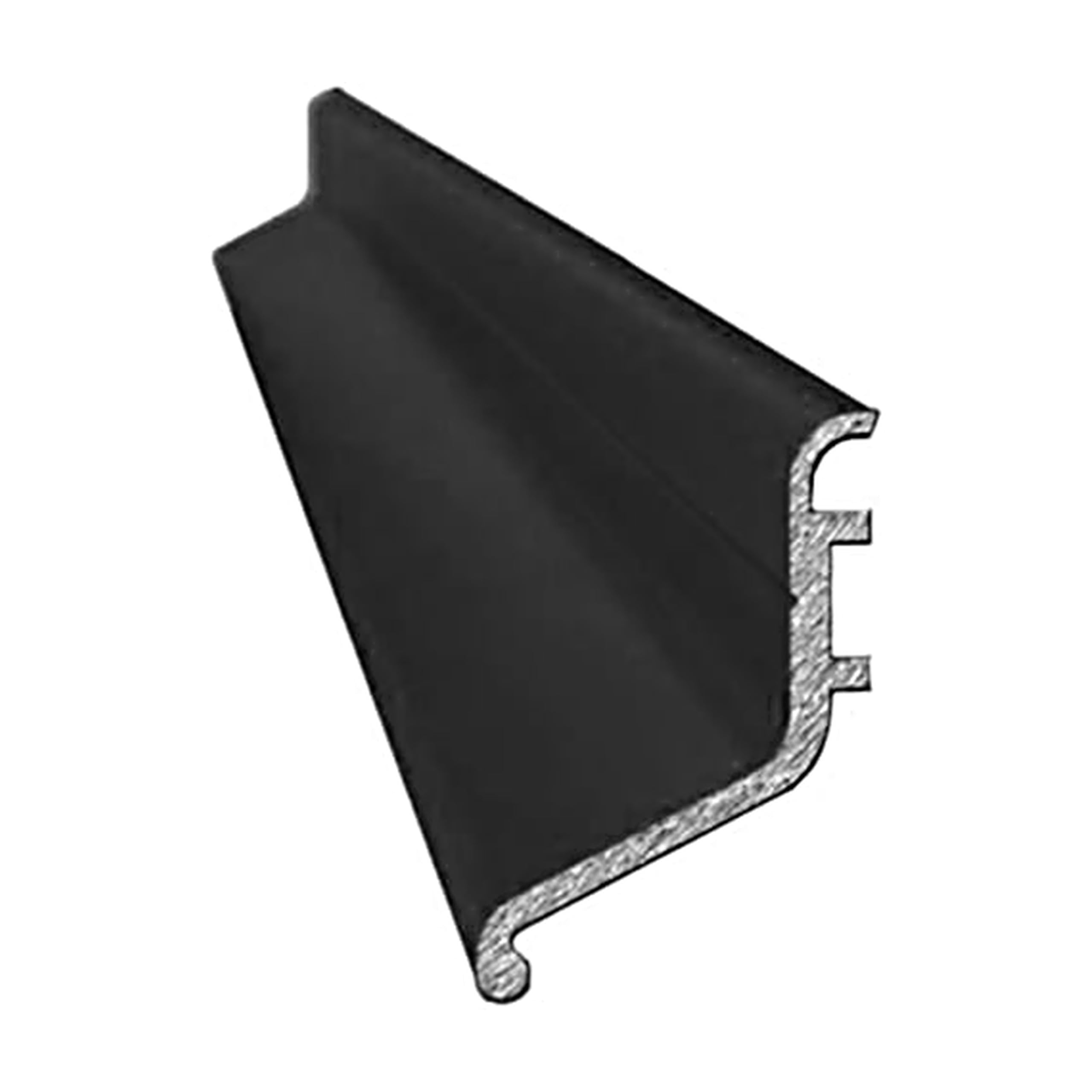 Exitex Black Rain Deflector 914Mm – - Aluminium Door Rain Guard For Inward & Outward Opening External Doors, Weather Bar To Deflect Rainwater