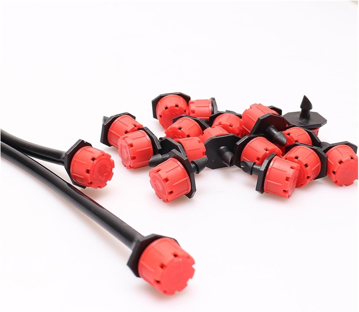 Adjustable Irrigation Drippers 500pcs Adjustable 4/7mm Micro Nozzles Irrigation Dripper Emitter Watering Sprinkler Anti-Clogging