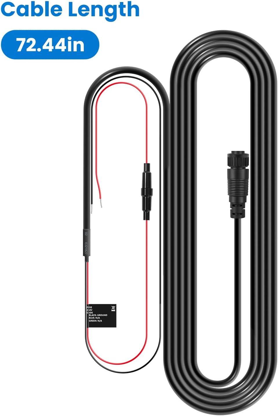 010-10553-00 Power Cable for Garmin GMS 10 Network Port Expander, OEM Replacement Power Cord with 7-Pin Power Connector