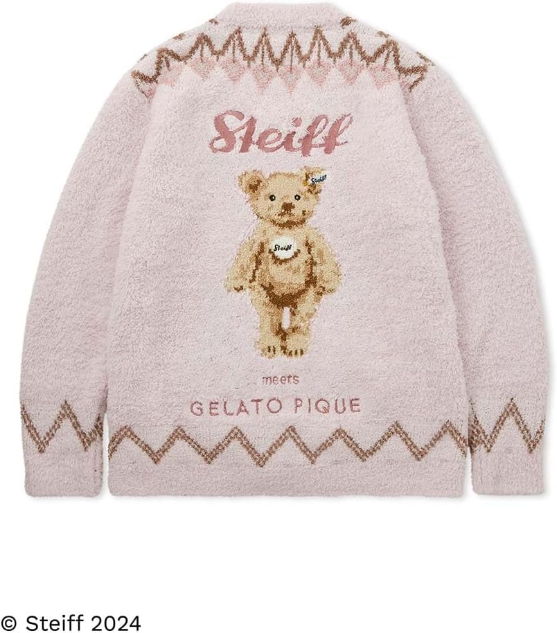 ジェラートピケ【Steiff】フェアアイル柄カーディガン ジェラートピケ gelato pique 【Steiff】フェアアイル柄カーディガン