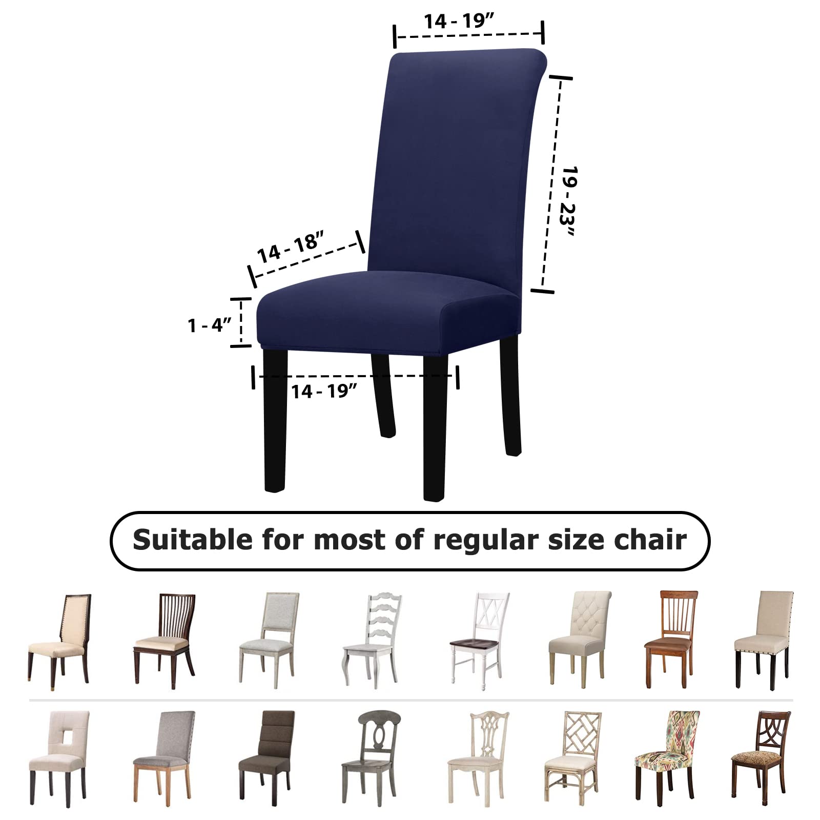 Lellen Dining Chair Covers Set of 2 - Image 4
